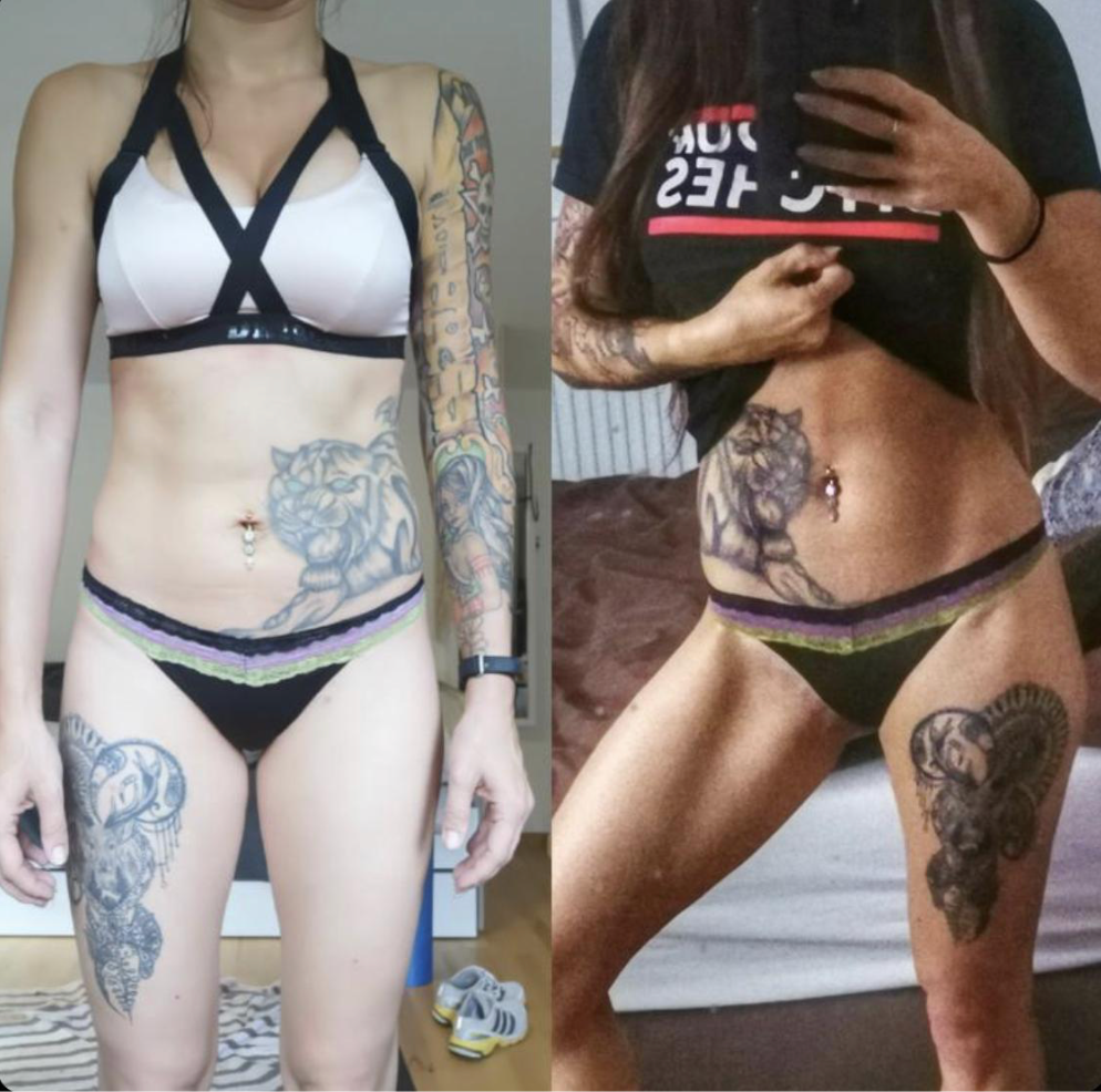 Fitness Plan Testimonial by  @the_inked_tiger_girl